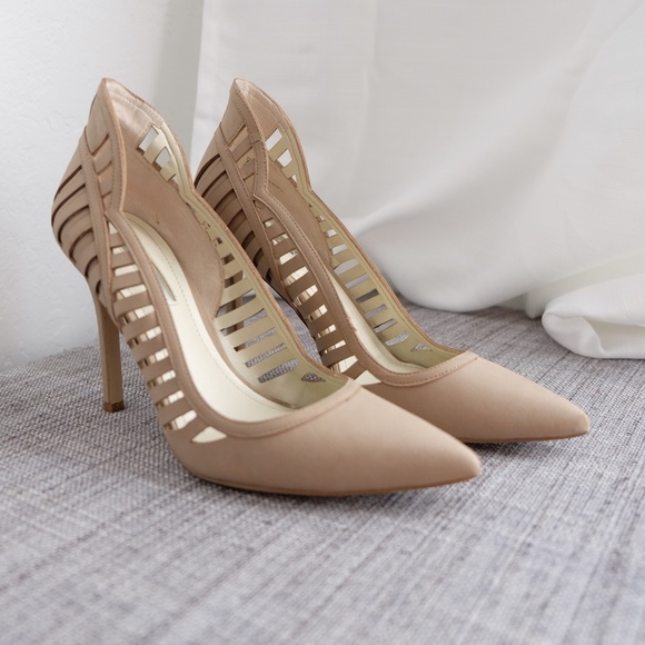 BCBG Shoes - BCBG Nude Pointed Heels Nude Leather (7)
